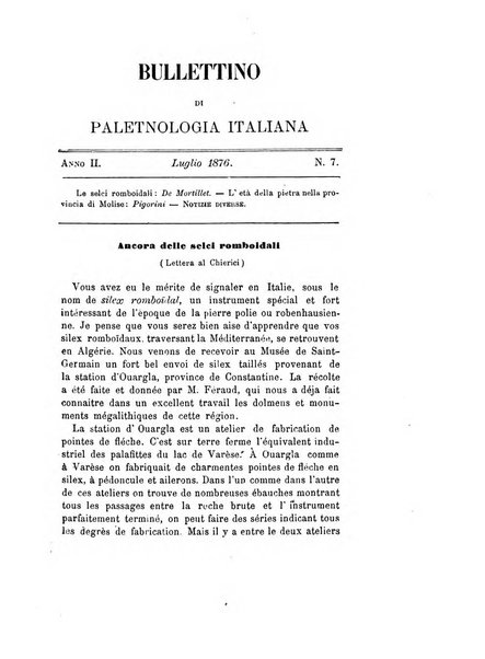 Bullettino di paletnologia italiana