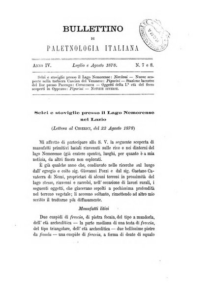 Bullettino di paletnologia italiana