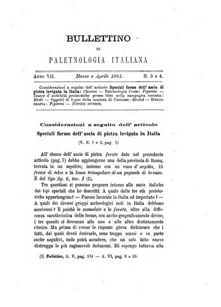 Bullettino di paletnologia italiana