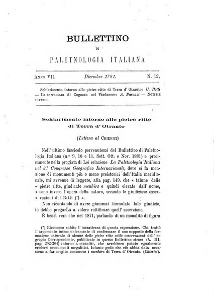 Bullettino di paletnologia italiana