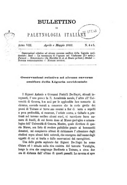 Bullettino di paletnologia italiana