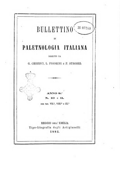 Bullettino di paletnologia italiana