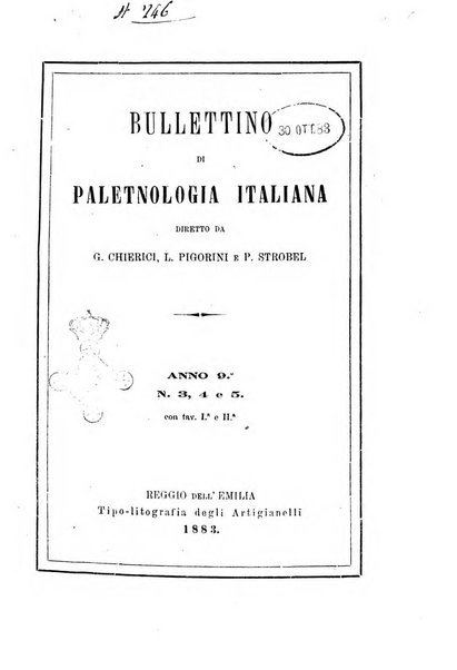 Bullettino di paletnologia italiana