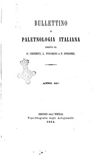 Bullettino di paletnologia italiana