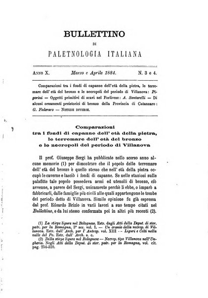 Bullettino di paletnologia italiana