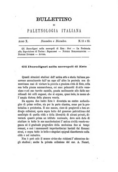 Bullettino di paletnologia italiana