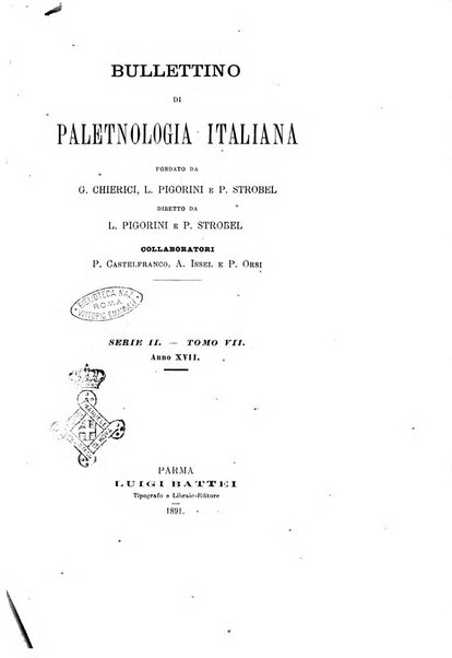 Bullettino di paletnologia italiana