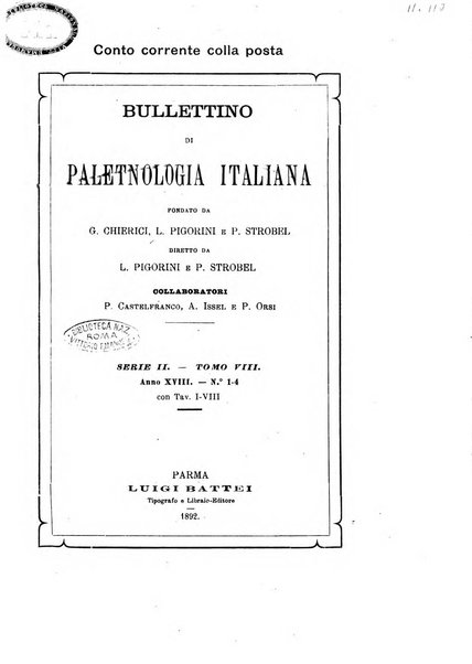 Bullettino di paletnologia italiana