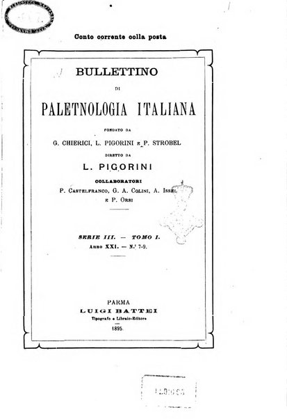 Bullettino di paletnologia italiana