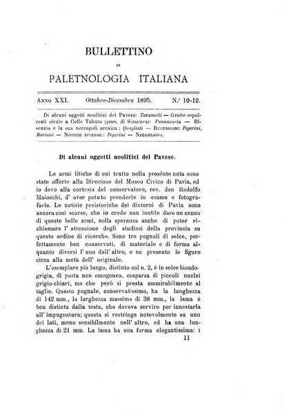 Bullettino di paletnologia italiana