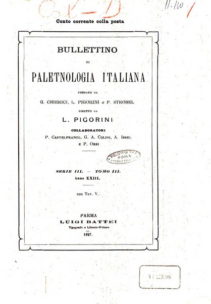 Bullettino di paletnologia italiana