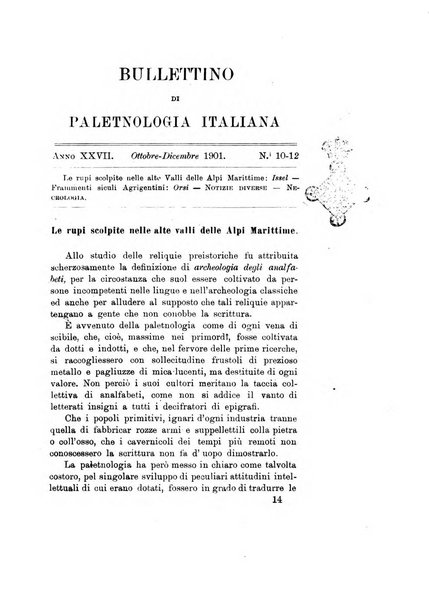 Bullettino di paletnologia italiana