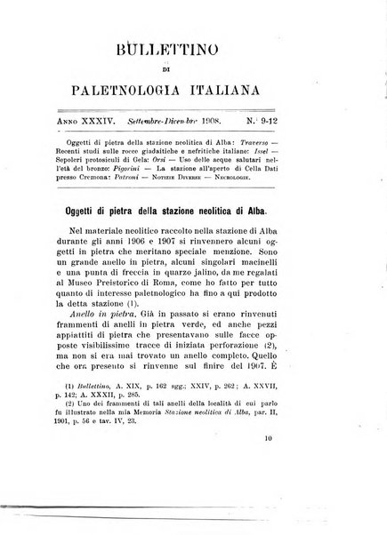 Bullettino di paletnologia italiana