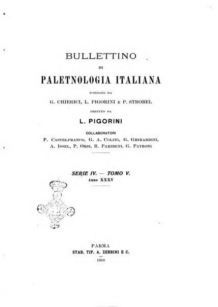 Bullettino di paletnologia italiana