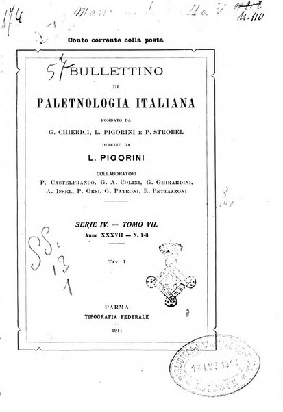 Bullettino di paletnologia italiana