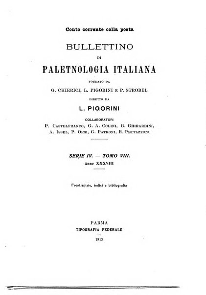 Bullettino di paletnologia italiana