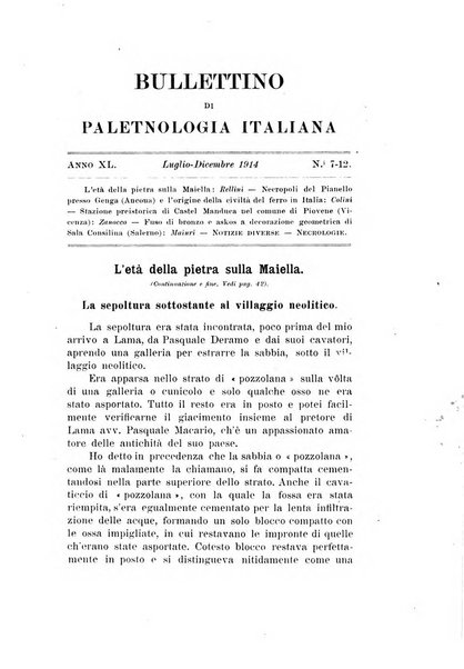 Bullettino di paletnologia italiana