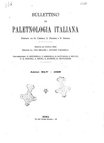 Bullettino di paletnologia italiana