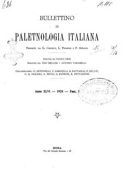 Bullettino di paletnologia italiana