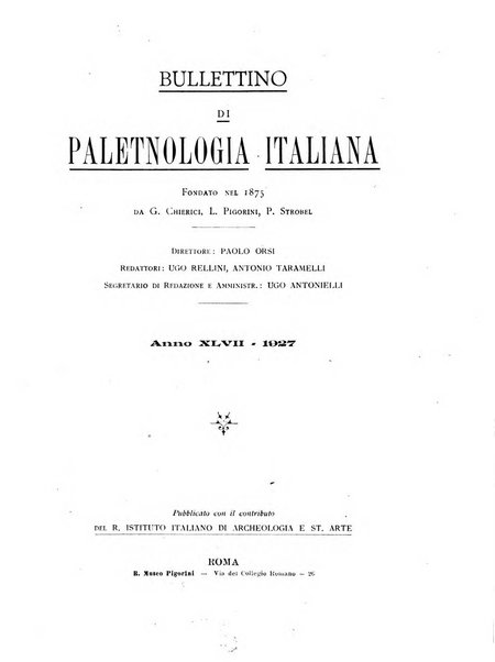 Bullettino di paletnologia italiana