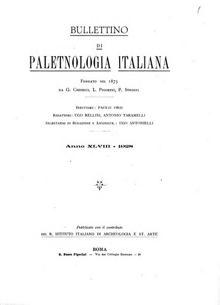 Bullettino di paletnologia italiana