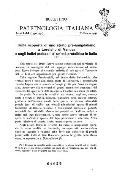 Bullettino di paletnologia italiana