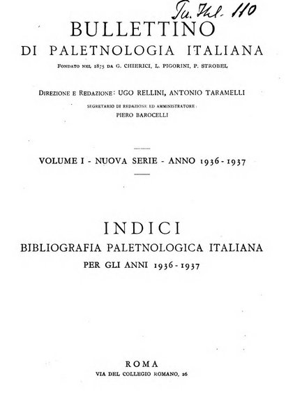 Bullettino di paletnologia italiana