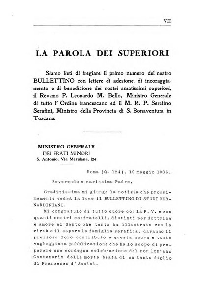 Bullettino di studi bernardiniani pubblicazione trimestrale in preparazione al 5. centenario della morte di S. Bernardino da Siena