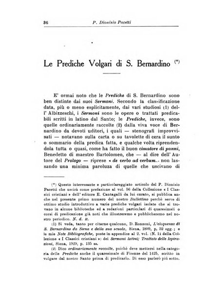 Bullettino di studi bernardiniani pubblicazione trimestrale in preparazione al 5. centenario della morte di S. Bernardino da Siena