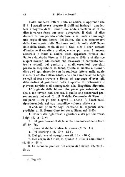 Bullettino di studi bernardiniani pubblicazione trimestrale in preparazione al 5. centenario della morte di S. Bernardino da Siena