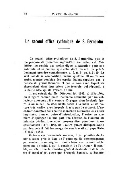 Bullettino di studi bernardiniani pubblicazione trimestrale in preparazione al 5. centenario della morte di S. Bernardino da Siena