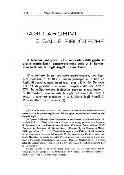 Bullettino di studi bernardiniani pubblicazione trimestrale in preparazione al 5. centenario della morte di S. Bernardino da Siena