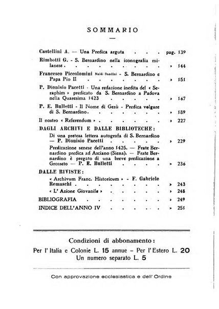 Bullettino di studi bernardiniani pubblicazione trimestrale in preparazione al 5. centenario della morte di S. Bernardino da Siena