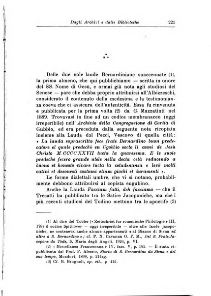 Bullettino di studi bernardiniani pubblicazione trimestrale in preparazione al 5. centenario della morte di S. Bernardino da Siena