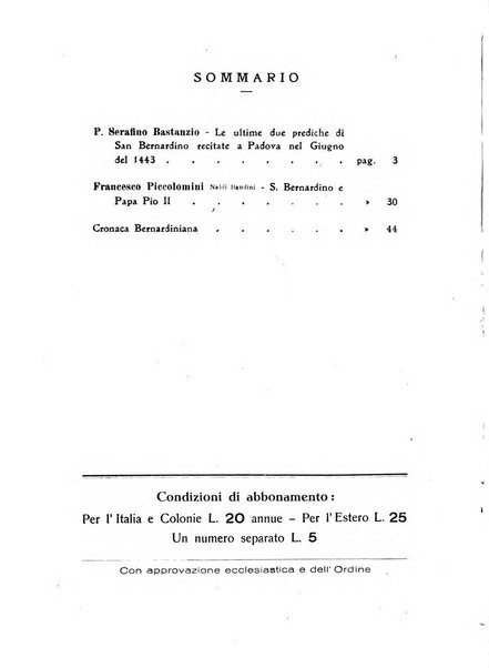 Bullettino di studi bernardiniani pubblicazione trimestrale in preparazione al 5. centenario della morte di S. Bernardino da Siena