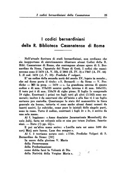 Bullettino di studi bernardiniani pubblicazione trimestrale in preparazione al 5. centenario della morte di S. Bernardino da Siena