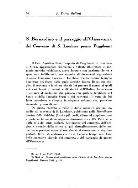 Bullettino di studi bernardiniani pubblicazione trimestrale in preparazione al 5. centenario della morte di S. Bernardino da Siena