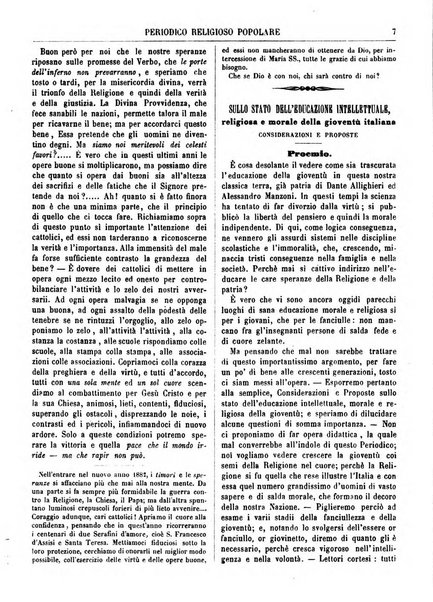 La buona settimana foglio periodico religioso popolare