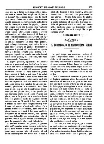 La buona settimana foglio periodico religioso popolare