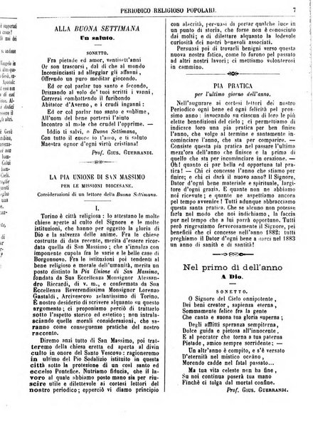 La buona settimana foglio periodico religioso popolare