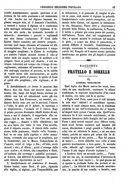 La buona settimana foglio periodico religioso popolare