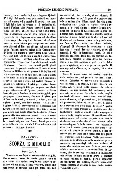 La buona settimana foglio periodico religioso popolare