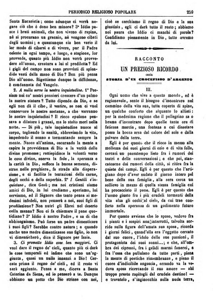 La buona settimana foglio periodico religioso popolare