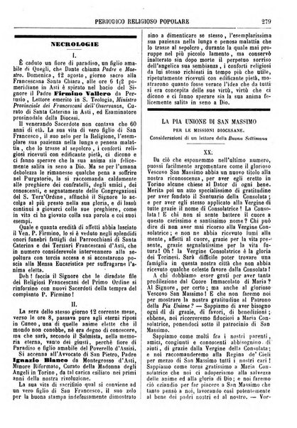 La buona settimana foglio periodico religioso popolare