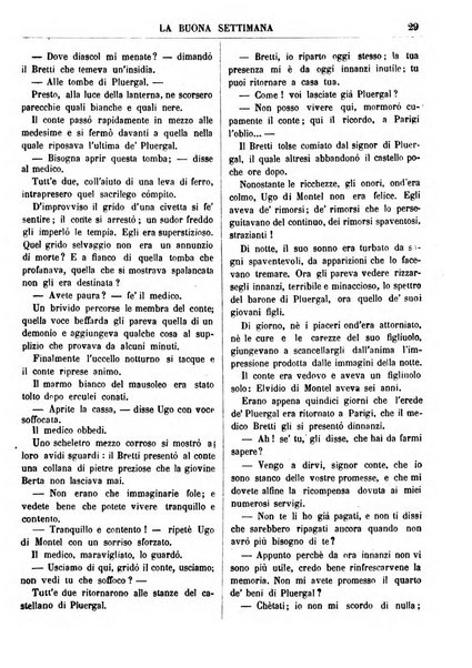 La buona settimana foglio periodico religioso popolare