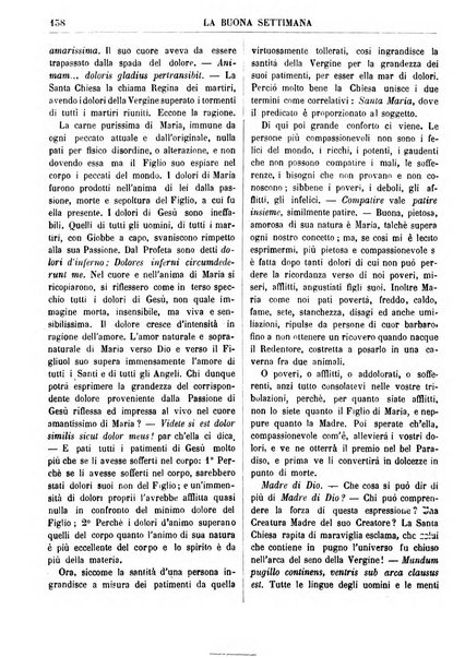 La buona settimana foglio periodico religioso popolare