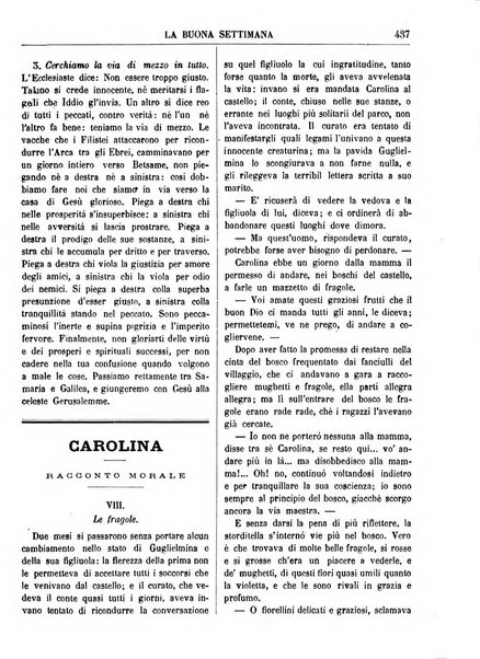 La buona settimana foglio periodico religioso popolare