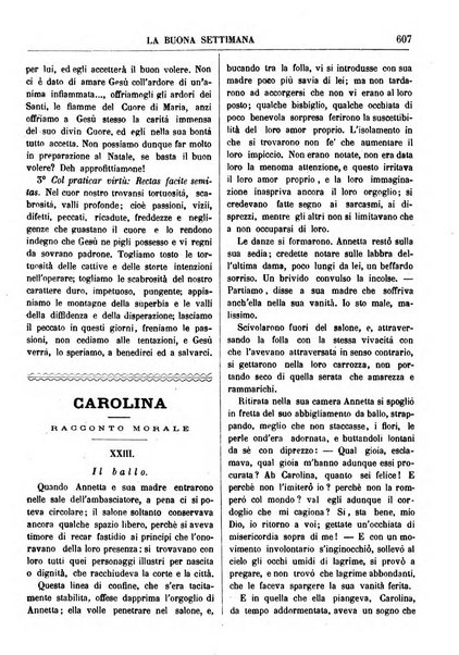 La buona settimana foglio periodico religioso popolare