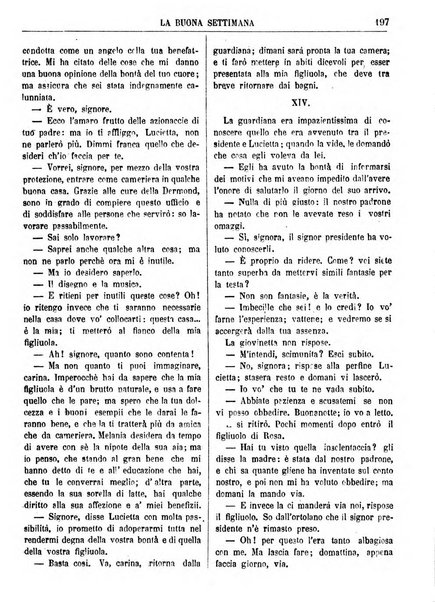 La buona settimana foglio periodico religioso popolare