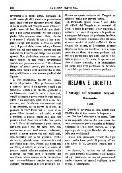 La buona settimana foglio periodico religioso popolare